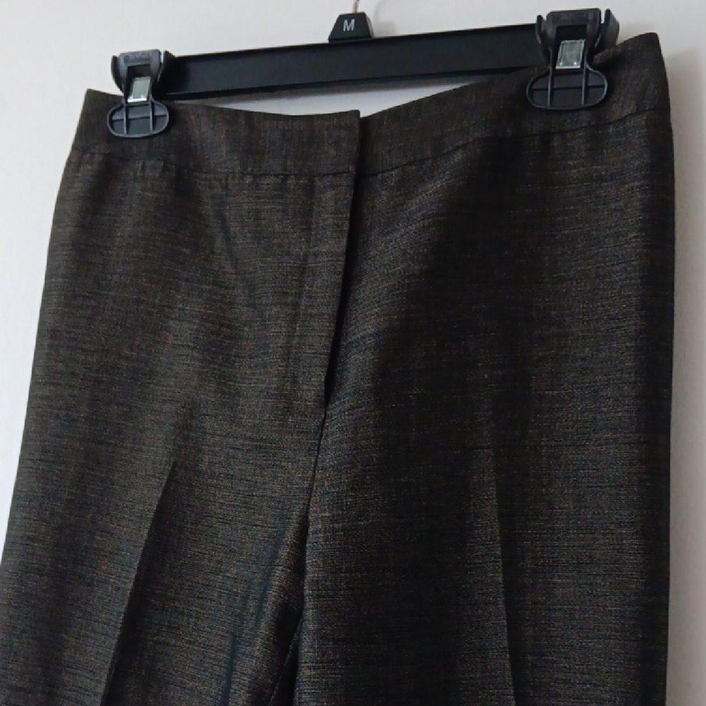 Lafayette 148 Metallic High Rise Trousers Pants #3226